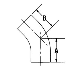 HC_OES45_TBGV line art 45-degree elbow-standard